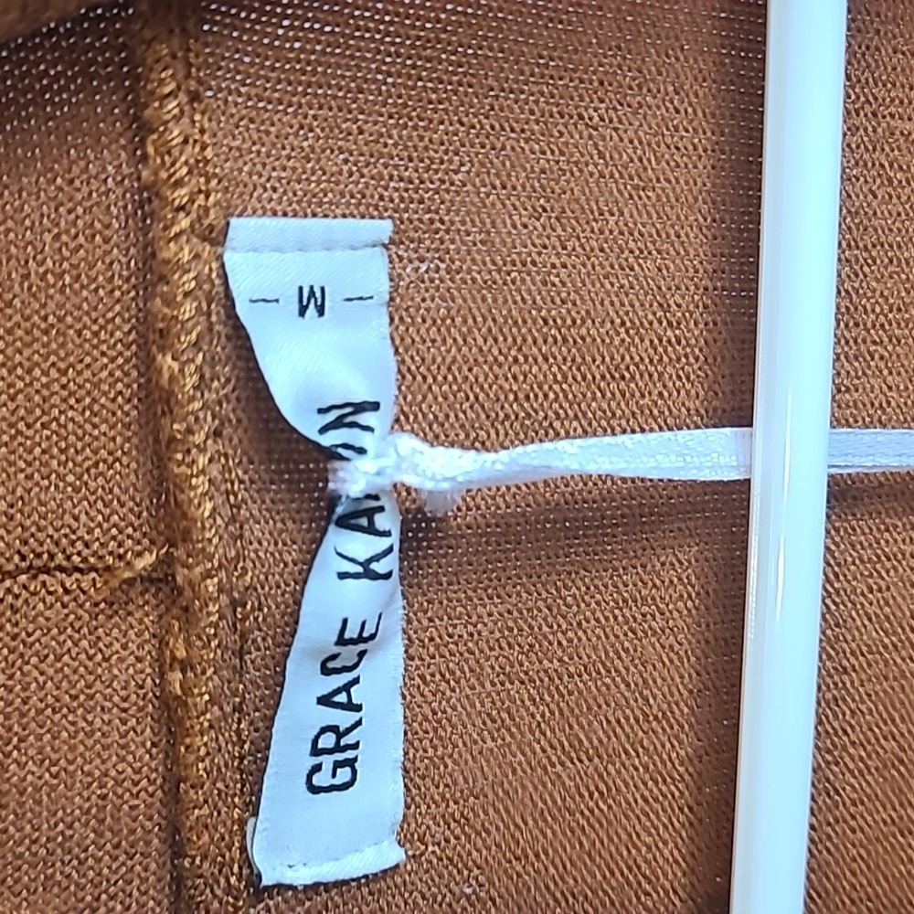 Grace Karin Burgandy and White Collegiate Cardigan Size Med. New - Picture 3 of 5